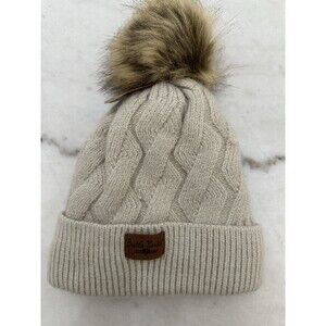 Britt's Knits Mainstay Pom Hat Sweater Hat New Tan Beanie